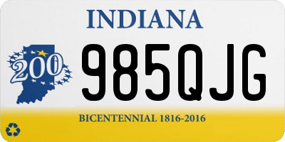 IN license plate 985QJG