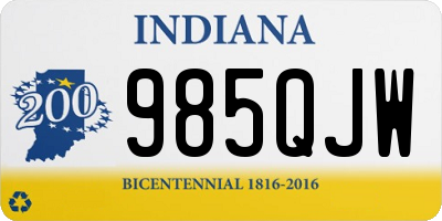 IN license plate 985QJW