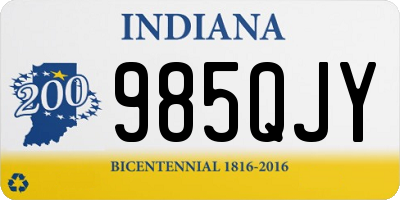 IN license plate 985QJY