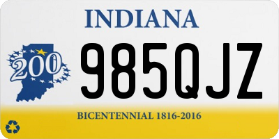 IN license plate 985QJZ