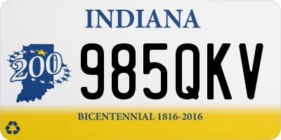 IN license plate 985QKV