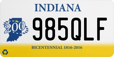 IN license plate 985QLF