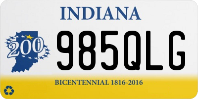 IN license plate 985QLG