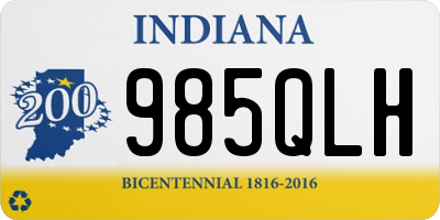 IN license plate 985QLH