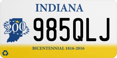 IN license plate 985QLJ