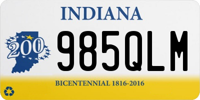 IN license plate 985QLM