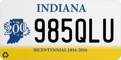 IN license plate 985QLU