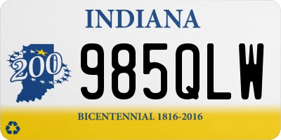 IN license plate 985QLW