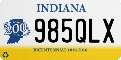 IN license plate 985QLX