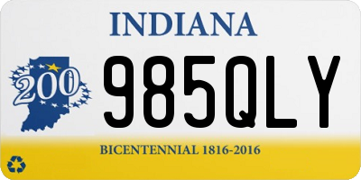 IN license plate 985QLY