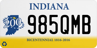 IN license plate 985QMB