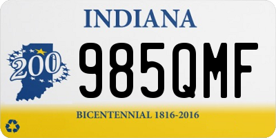 IN license plate 985QMF