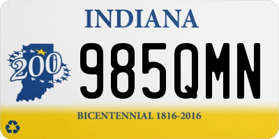 IN license plate 985QMN