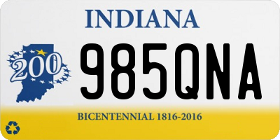 IN license plate 985QNA