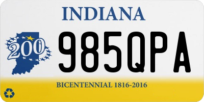 IN license plate 985QPA