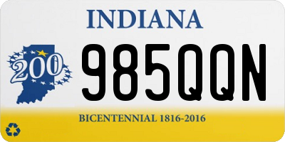 IN license plate 985QQN