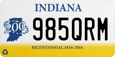 IN license plate 985QRM