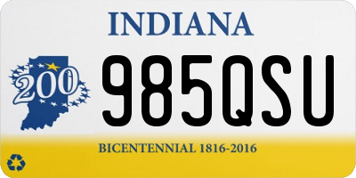 IN license plate 985QSU