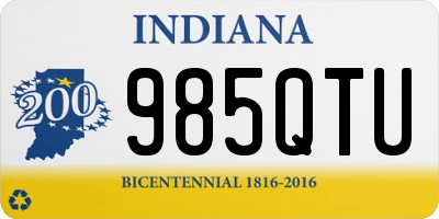 IN license plate 985QTU