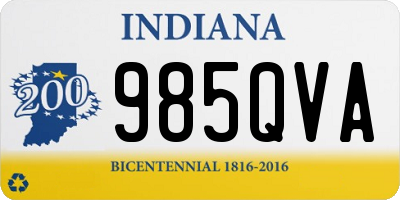 IN license plate 985QVA