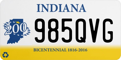 IN license plate 985QVG