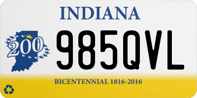 IN license plate 985QVL