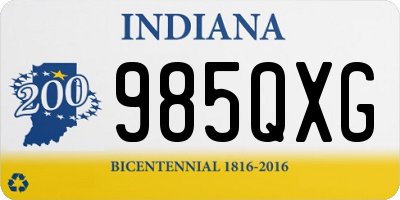IN license plate 985QXG