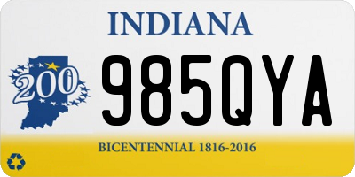 IN license plate 985QYA