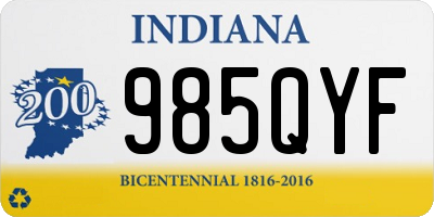 IN license plate 985QYF