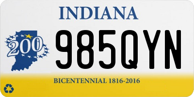 IN license plate 985QYN