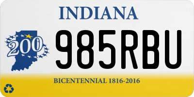 IN license plate 985RBU