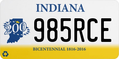 IN license plate 985RCE