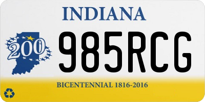 IN license plate 985RCG