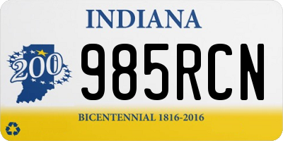 IN license plate 985RCN