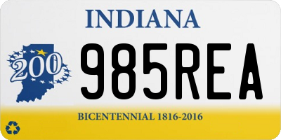 IN license plate 985REA