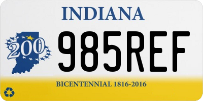 IN license plate 985REF