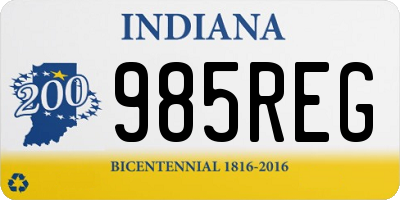 IN license plate 985REG