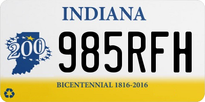 IN license plate 985RFH