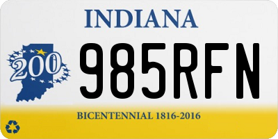 IN license plate 985RFN