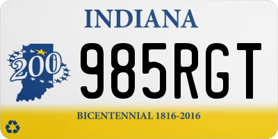 IN license plate 985RGT