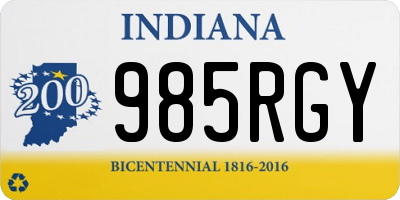 IN license plate 985RGY