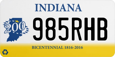 IN license plate 985RHB