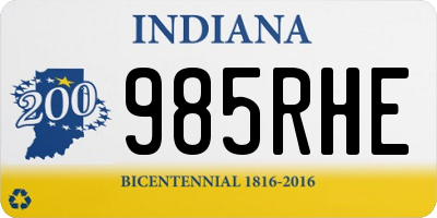 IN license plate 985RHE