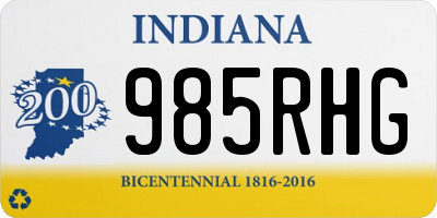 IN license plate 985RHG