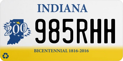 IN license plate 985RHH