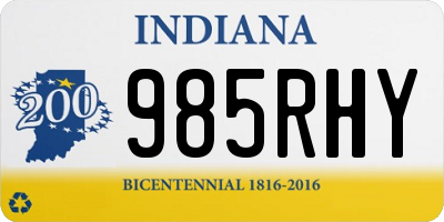 IN license plate 985RHY