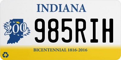 IN license plate 985RIH