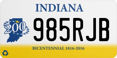 IN license plate 985RJB