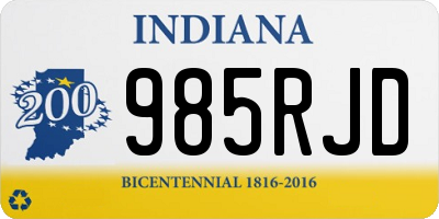 IN license plate 985RJD