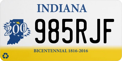 IN license plate 985RJF